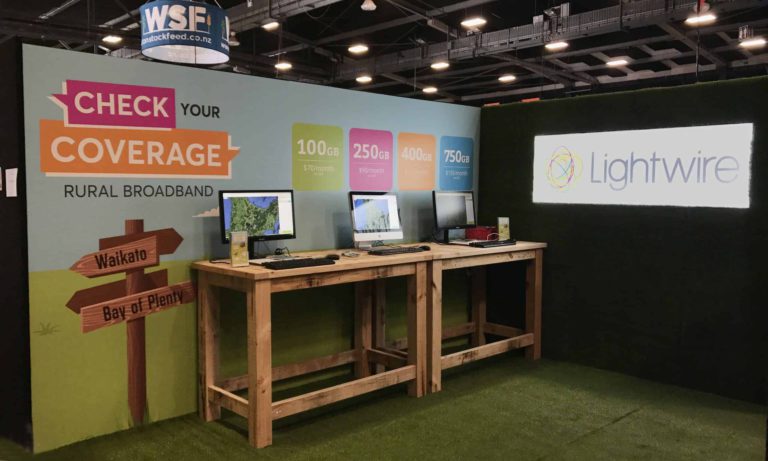 Blog 15 Lightwire's stand at Fieldays