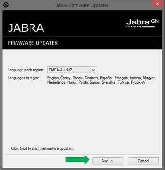 Jabra Evolve Series Certified For MS Teams 5 Step 5 select language