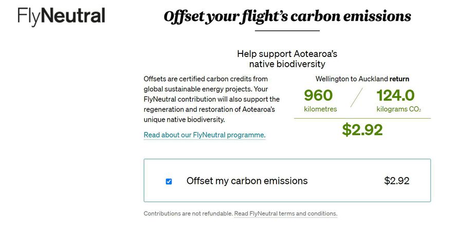 Giving back to the planet 1 Fly neutral