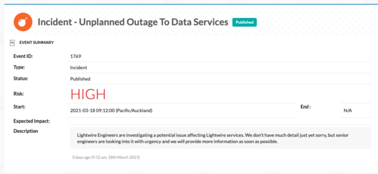 What happens when things go wrong 4 illume event for incident or unplanned event alert