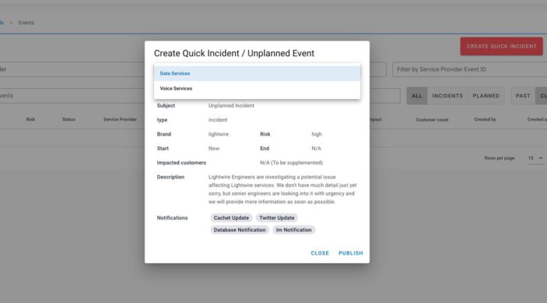 What happens when things go wrong 2 Quick Incident Creation Service Types