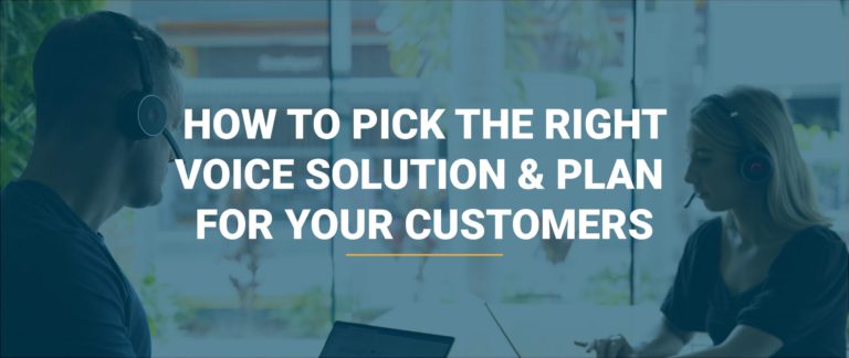 Blog 104 How to pick the right voice solution and plan for your customers