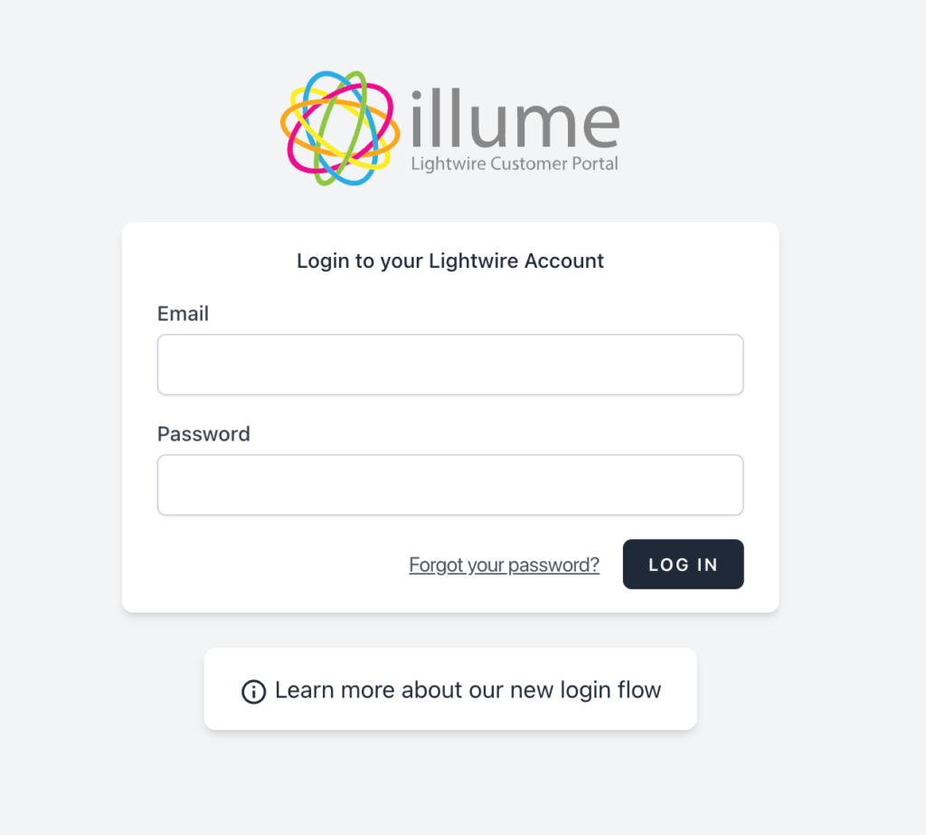 Changes to illume login 1 New illume login flow