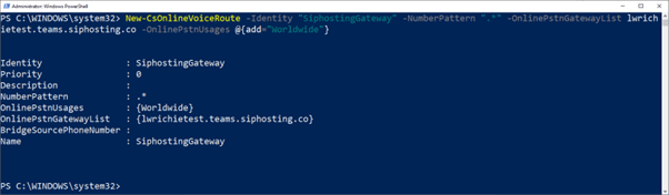 Teams Calling Configuration & Setup 8 voice routes