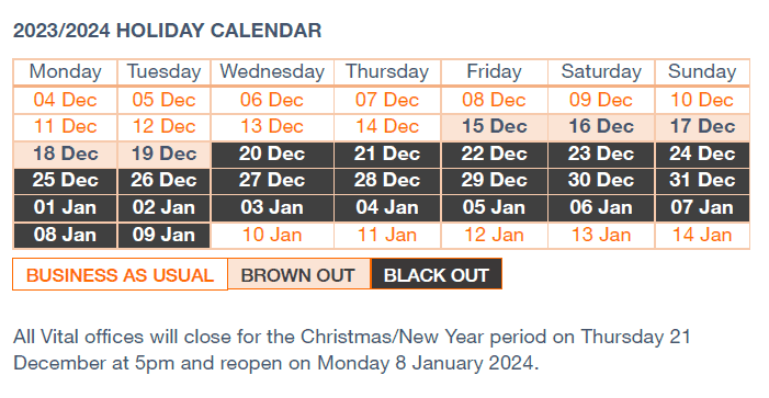 Embargo period 2023-2024 4 Vital Embargo Period