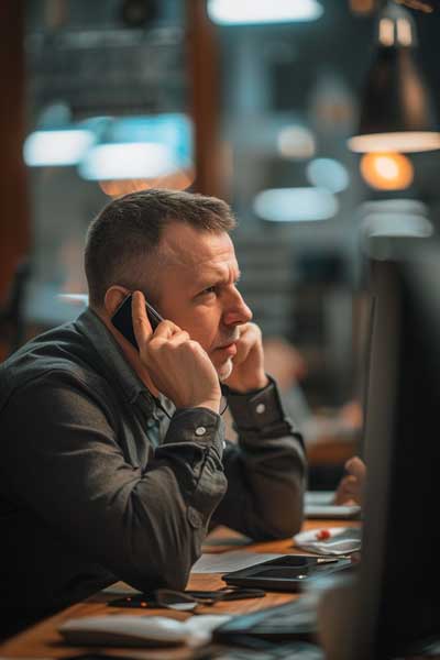 Newsletter January 2024 6 IT Pro Making Phone Call